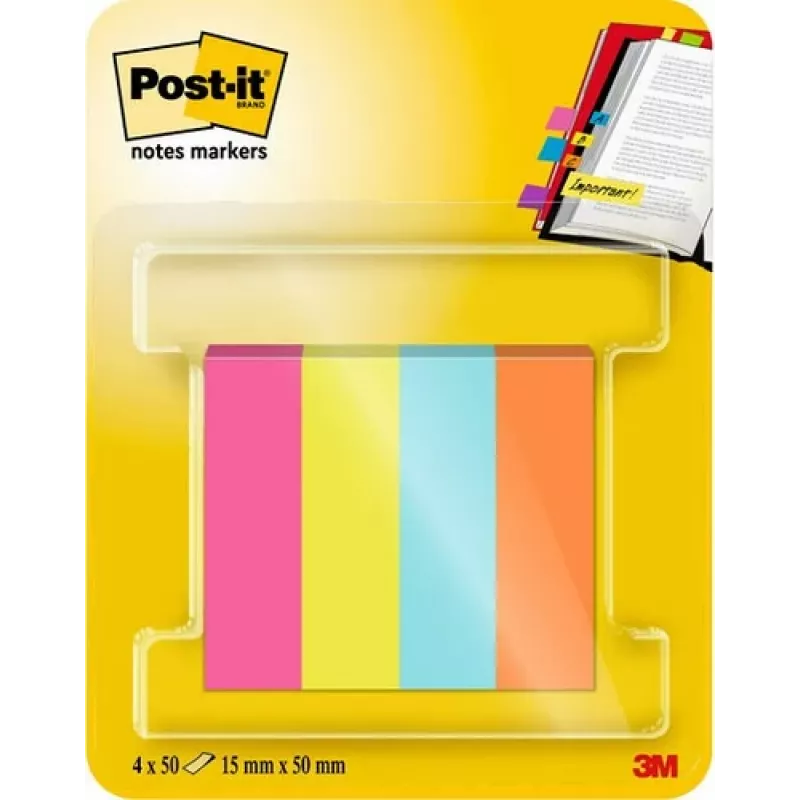 3M Post-it Σελιδοδείκτης 670-4-POP Assorted 4x50 φύλλα/συσκευασία
