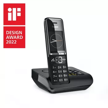 Gigaset Comfort 550A Ασύρματο τηλέφωνο με τηλεφωνητή, Μαύρο