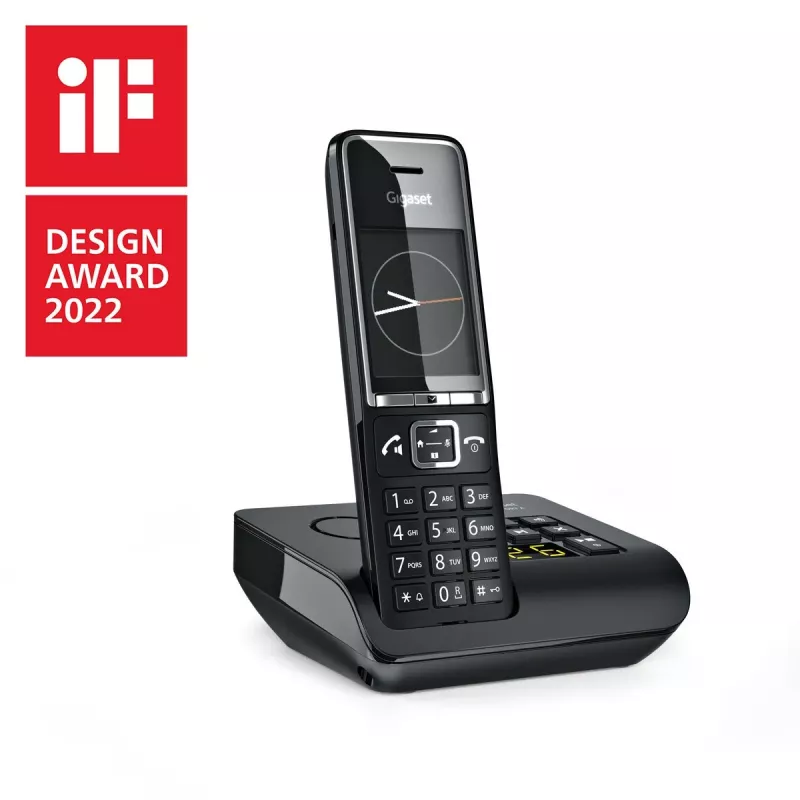 Gigaset Comfort 550A Ασύρματο τηλέφωνο με τηλεφωνητή, Μαύρο