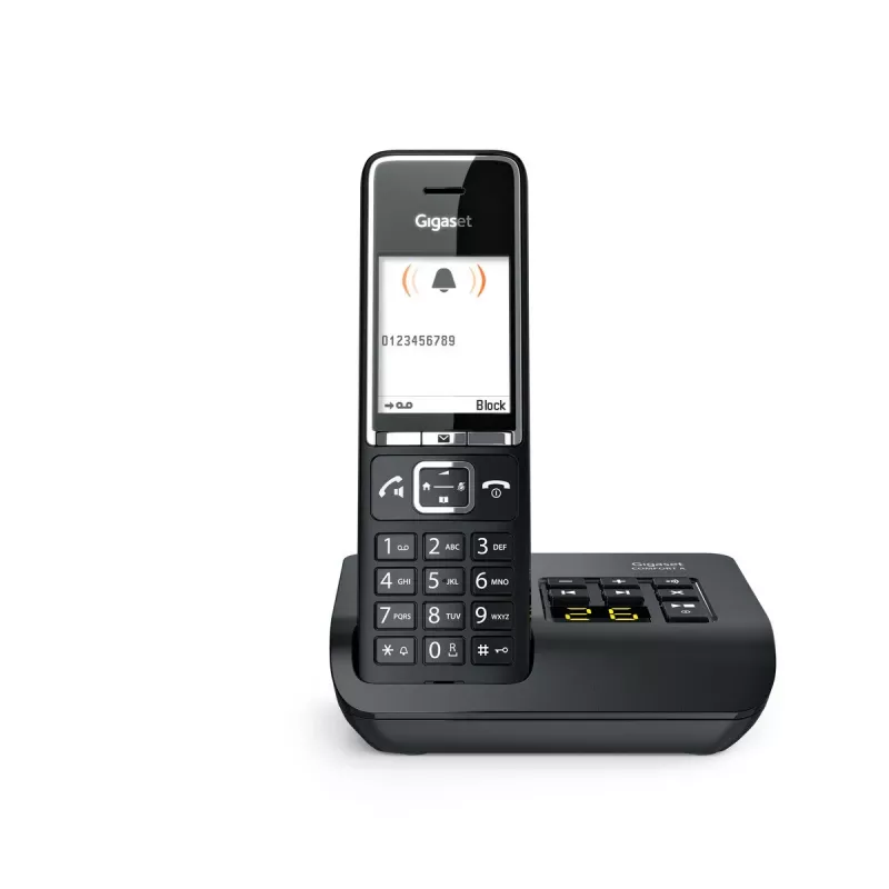 Gigaset Comfort 550A Ασύρματο τηλέφωνο με τηλεφωνητή, Μαύρο
