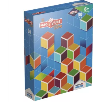 Geomag MagiCube GM120 Μαγνητικά Δομικά Παιχνίδια, 30 Τεμάχια, Πολύχρωμο, Τετράγωνο, Unisex, Παιδιά από 1,5 ετών