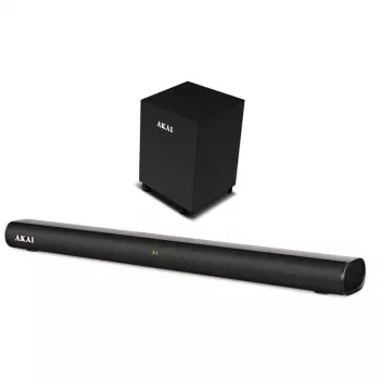 AKAI Soundbar ASB-20CSW 2.1 80W Ασύρματο subwoofer Bluetooth 5.0 HDMI ARC