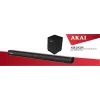 AKAI Soundbar ASB-20CSW 2.1 80W Ασύρματο subwoofer Bluetooth 5.0 HDMI ARC