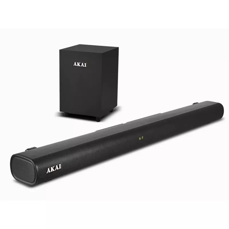 AKAI Soundbar ASB-20CSW 2.1 80W Ασύρματο subwoofer Bluetooth 5.0 HDMI ARC