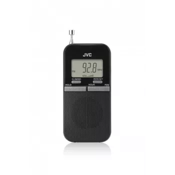 JVC RAE411B Φορητό ραδιόφωνο AM/FM με αναλογικό δέκτη, μαύρο
