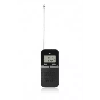JVC RAE411B Φορητό ραδιόφωνο AM/FM με αναλογικό δέκτη, μαύρο