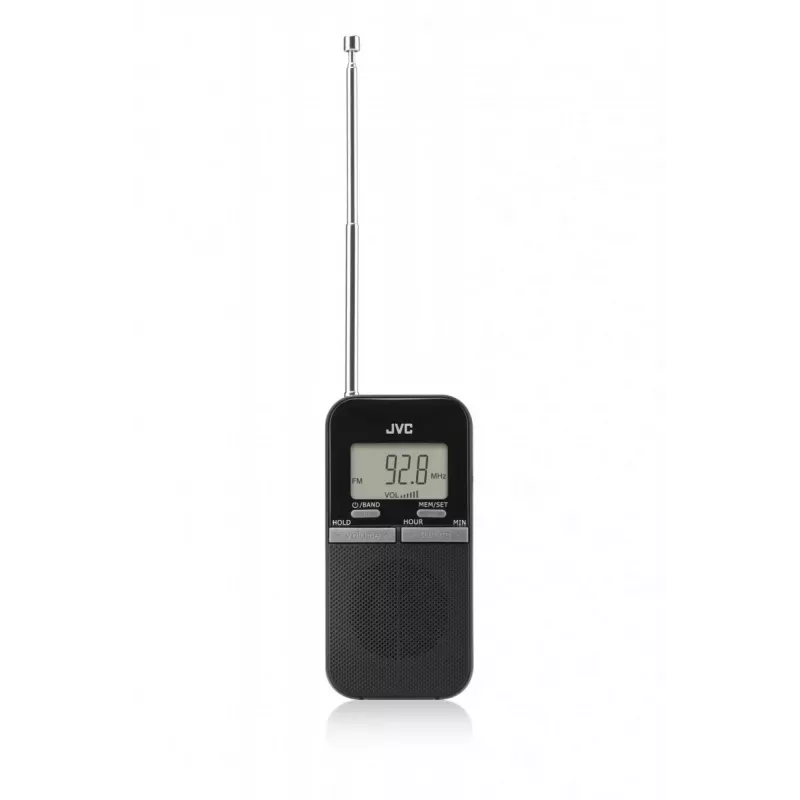 JVC RAE411B Φορητό ραδιόφωνο AM/FM με αναλογικό δέκτη, μαύρο