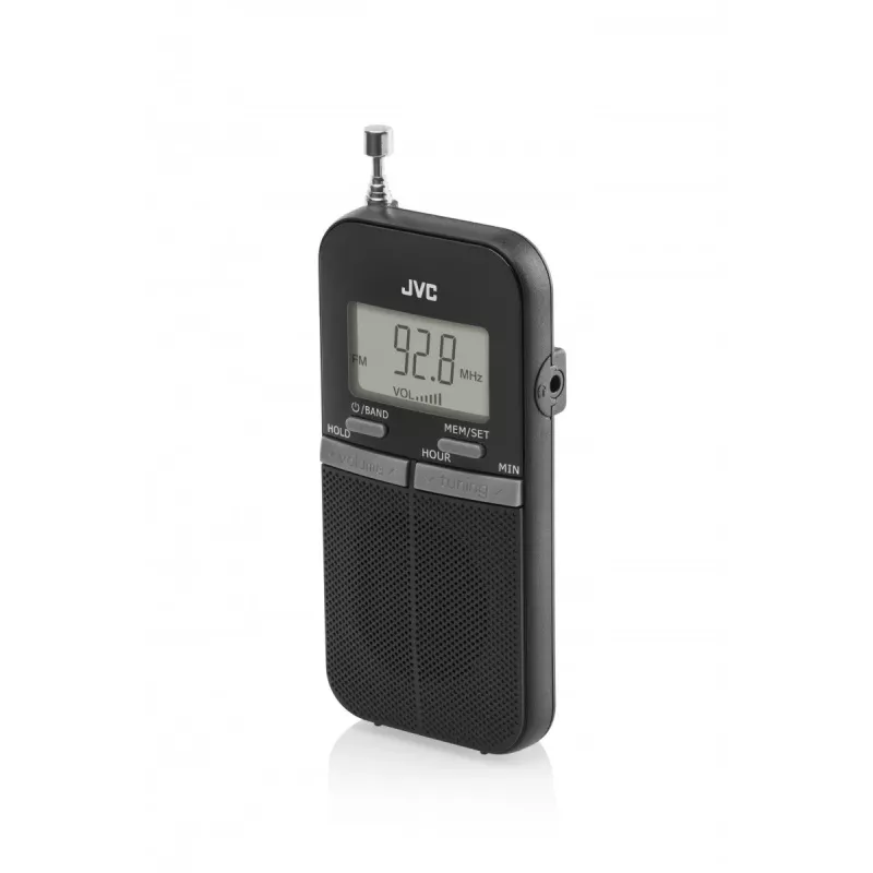 JVC RAE411B Φορητό ραδιόφωνο AM/FM με αναλογικό δέκτη, μαύρο