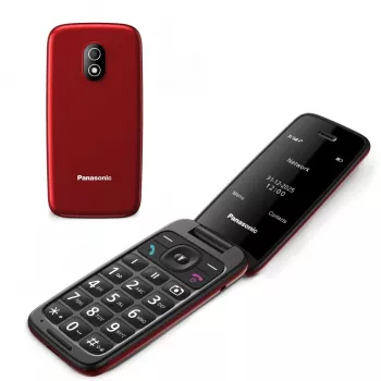 PANASONIC KX-TU410EXR Αναδιπλούμενο Κινητό Τηλέφωνο - Κόκκινο