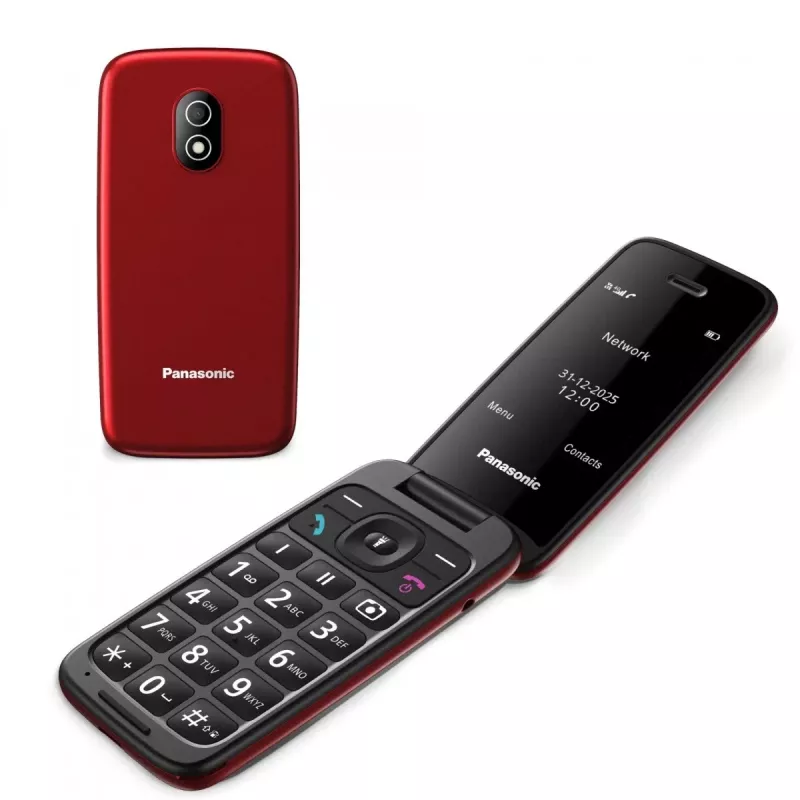 PANASONIC KX-TU410EXR κινητό τηλέφωνο με καπάκι - κόκκινο