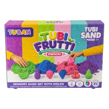 TUBAN Sensory Sand - Tubi Frutti Σετ 1 kg Πολύχρωμο Αρωματικό Φρούτων