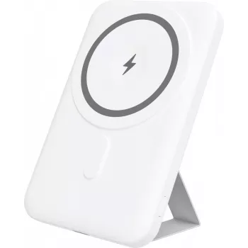 YENKEE Power Bank 501 WH SILIC 5000mAh MagSafe PD 20W Λευκό
