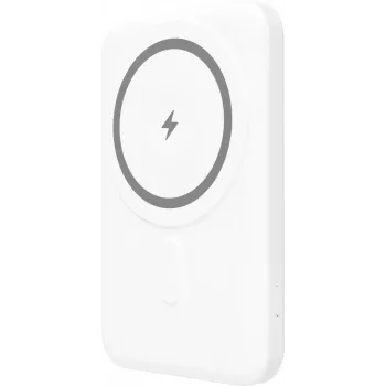 YENKEE Power Bank 501 WH SILIC 5000mAh MagSafe PD 20W Λευκό