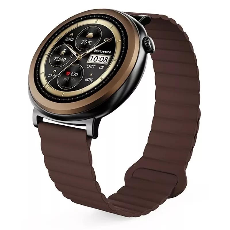 HIFUTURE Smartwatch Aurora AMOLED AI καφέ