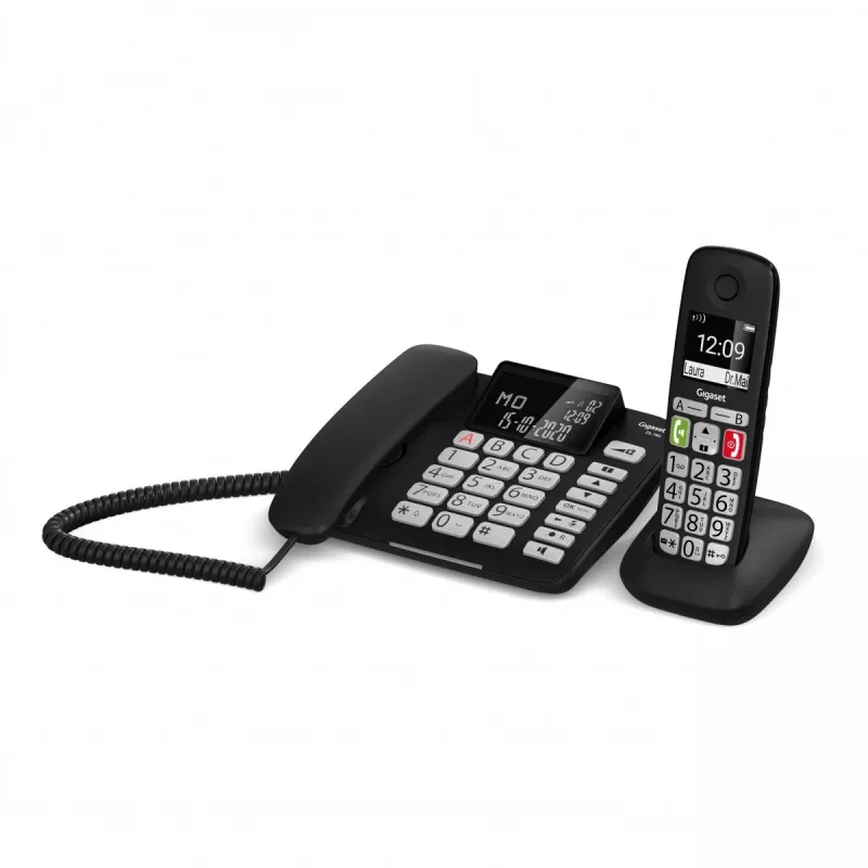 Gigaset DL780 Plus Ενσύρματο Τηλέφωνο με Τηλεφωνητή, Μαύρο