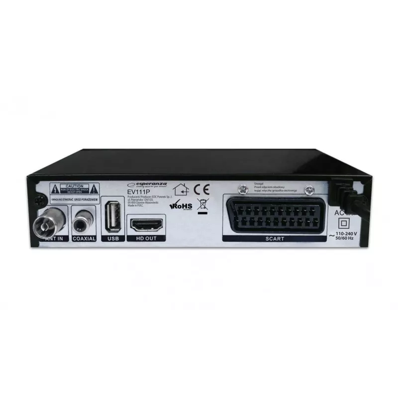 ESPERANZA DVB-T2 H.265/HEVC ψηφιακός δέκτης/αποκωδικοποιητής