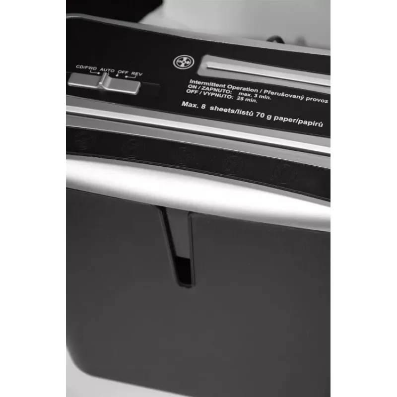 WALLNER Καταστροφέας εγγράφων XD805 CD cross-cut, 8 φύλλα, 15L, μαύρο