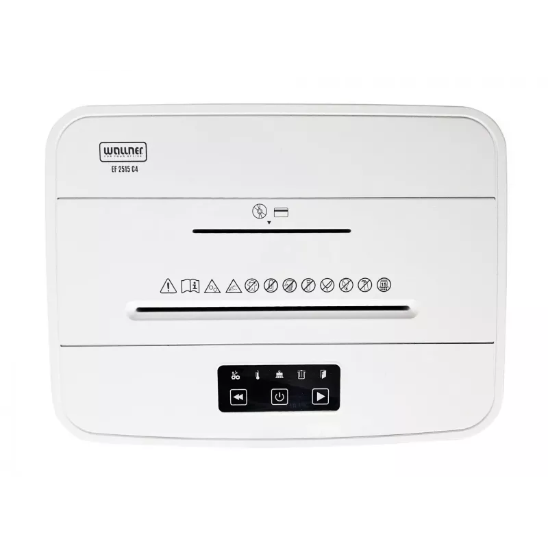 WALLNER Καταστροφέας εγγράφων EF2515 C4 cross-cut, 8 φύλλα, 15 L, μαύρο