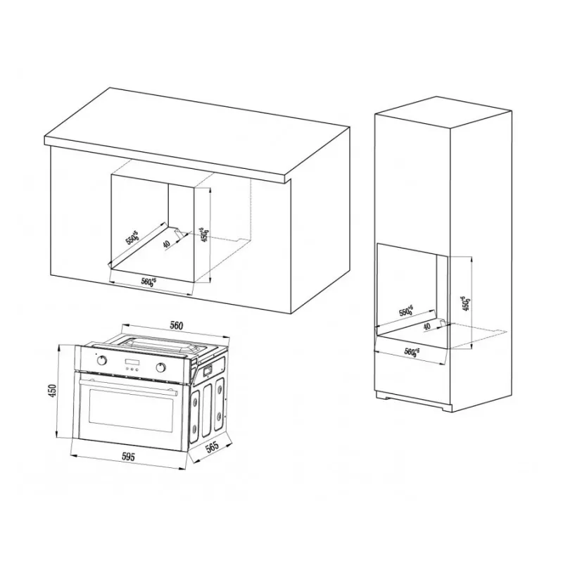 Φούρνος μικροκυμάτων MPM-63-BOK-24, 24L, 1500W, μαύρος