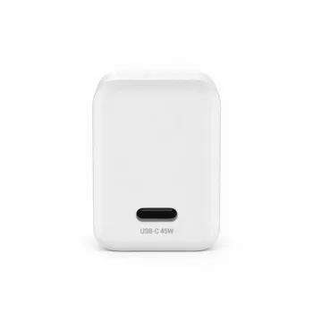 Crong Ultra Compact GaN USB-C 45W PD 3.0 PPS Φορτιστής Τοίχου (Λευκό)