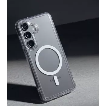 Crong Hybrid Clear Magnetic MagSafe Θήκη για Samsung Galaxy A37 / A36 (Διάφανη)
