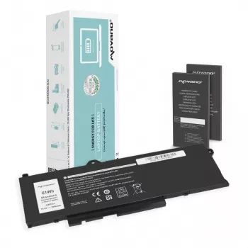 MOVANO μπαταρία GRT01 για Dell Latitude 5421 5521 5531 Precision 3470 3561 3571 3581 - 3950 mAh (61 Wh)