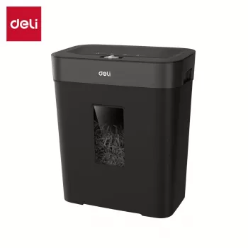 Deli ET023 Καταστροφέας εγγράφων Cross-Cut, 10 φύλλα, ασφάλεια P-4, κάδος 17L, Μαύρο