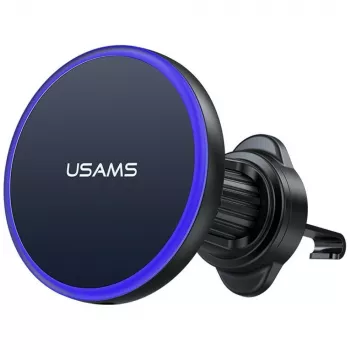 USAMS Μαγνητική βάση περσίδας αερισμού για smartphone, περιστροφή 360°, μαύρο