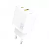 Dudao A26TEU φορτιστής τοίχου GaN 25W USB-C USB-A λευκό