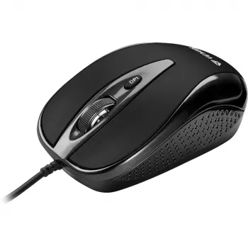 YENKEE YMS 1025 BK QUITO Ενσύρματο ποντίκι USB, Οπτικό, 1000 DPI, 4 κουμπιά, Μαύρο