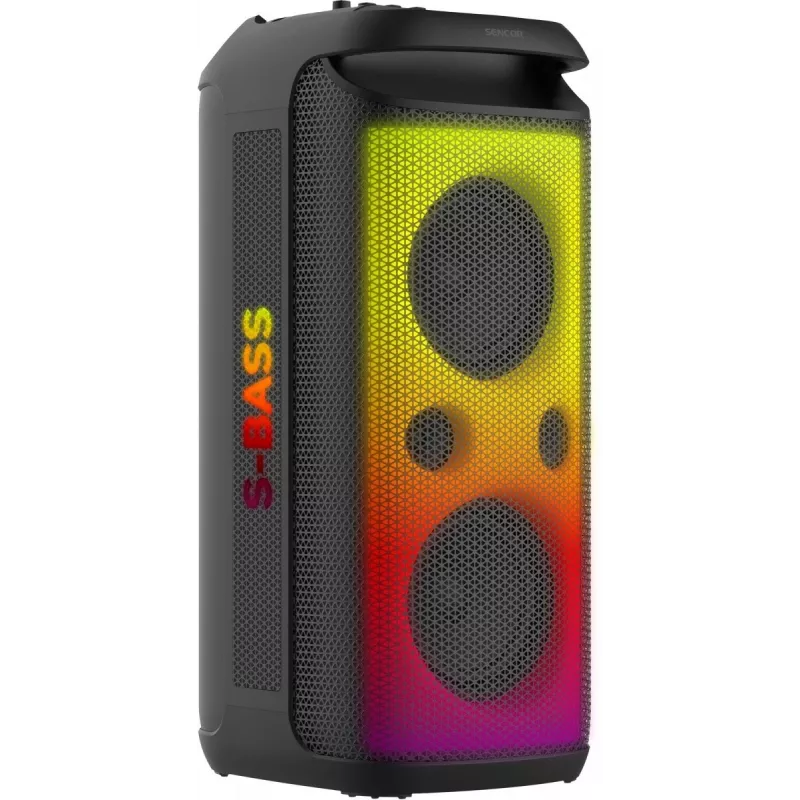 SENCOR Partycon CORE Power 140W Φορητό ηχείο Bluetooth με TWS, IPX4, RGB LED, Karaoke, Μαύρο