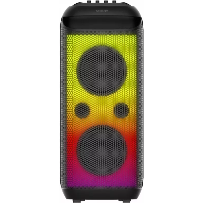 SENCOR Partycon CORE Power 140W Φορητό ηχείο Bluetooth με TWS, IPX4, RGB LED, Karaoke, Μαύρο