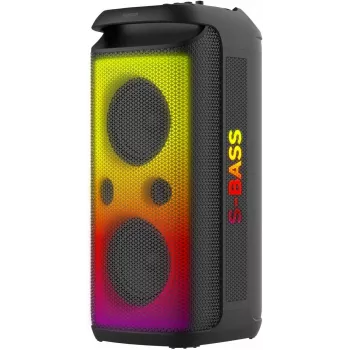 SENCOR Partycon BOOST Power 250W Φορητό ηχείο πάρτι Bluetooth με TWS, IPX4, LED, FM ραδιόφωνο, Karaoke, Μικρόφωνο