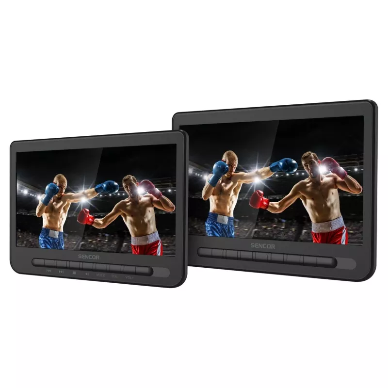 SENCOR SPV 7105 DUAL DVD 2x10 ίντσες Οθόνη για προσκέφαλο αυτοκινήτου LCD