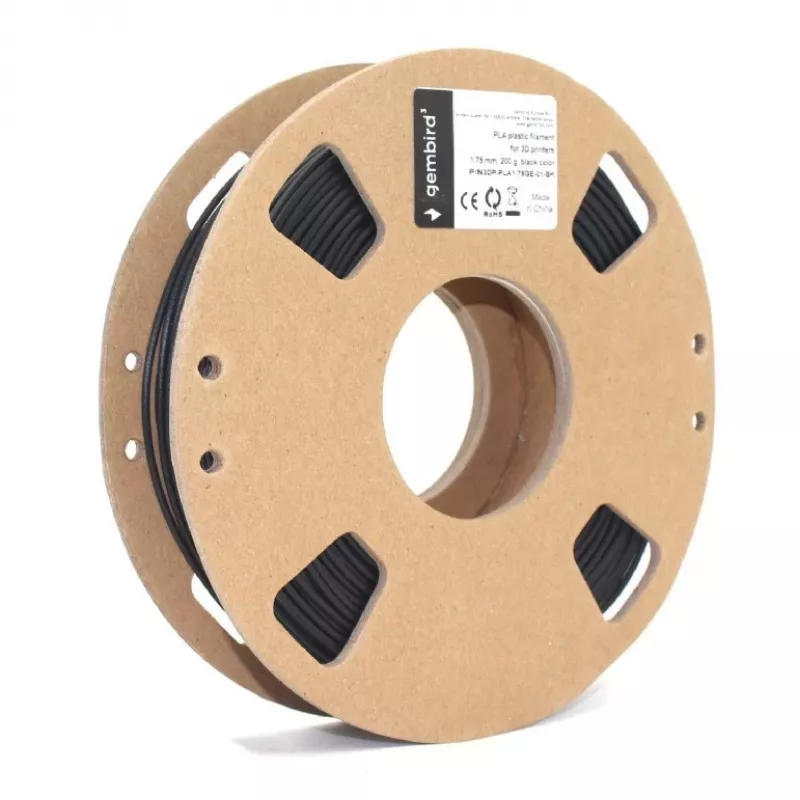 Gembird Νήμα PLA 1,75 mm Μαύρο 200 g