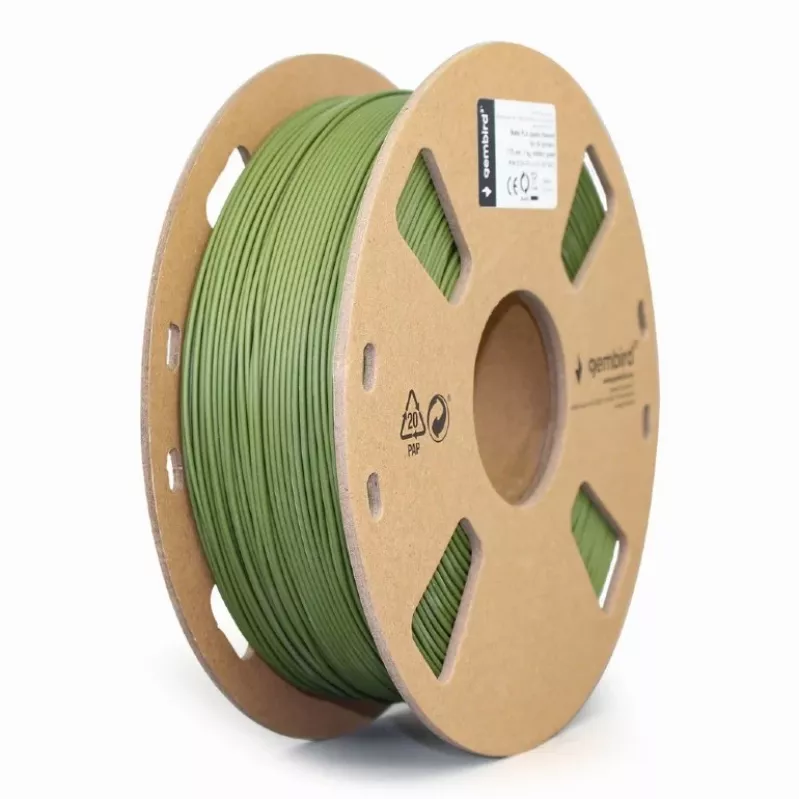 Gembird Matte Military Green Νήμα PLA 1.75 mm 1 kg 340 m