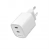 Gembird TA-UC-2C-PD45-01-W 45W USB-C Φορτιστής Τοίχου Διπλής Θύρας Λευκό