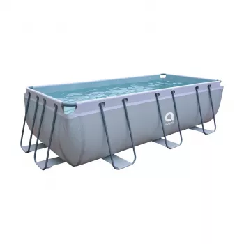 AVENLI Frame Pool 400x200x99 cm Ορθογώνια πισίνα με αντλία φίλτρου, σκάλα, κάλυμμα και βάση δαπέδου