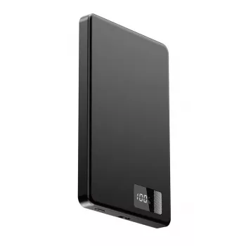 GEMBIRD PB05-WPC15M-LCD-01 Kabellose Magnetische Powerbank 5000mAh 15W LCD Μαύρο