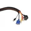 MACLEAN Cable Wire Organiser 1,8 m 85 mm MCTV-675 μαύρο