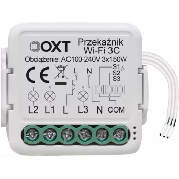 OXT T224 Mini Ασύρματο ρελέ 4 καναλιών Tuya Smart Life Ξηρή επαφή 10A/κανάλι