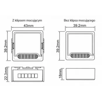 OXT T224 Mini Ασύρματο ρελέ 4 καναλιών Tuya Smart Life Ξηρή επαφή 10A/κανάλι