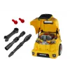 LEAN TOYS Workshop Engine Bus κιτ αποσυναρμολόγησης DIY κίτρινο