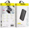 AWEI P6K Pro Power Bank 20000mAh 2xUSB-A/USB-C μαύρο