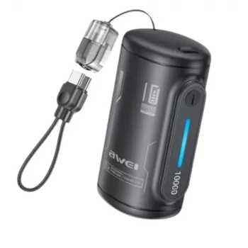 AWEI WP-117 Power Bank 10000mAh 22.5W 3C2xUSB-C μαύρο