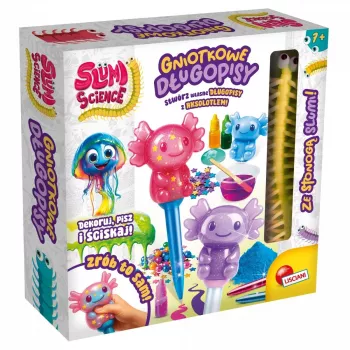 LISCIANI Slumi Squishy Pens - Σετ καινοτόμων στυλό με εξάρτημα κατά του στρες, μαύρο μελάνι, 0,7 mm μεσαία μύτη, συσκευασία 1 τεμ.