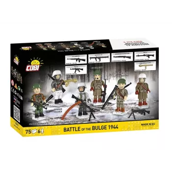 COBI Small Army Battle of the Bulge 1944 Σετ δόμησης, 75 τεμάχια, 1 φιγούρα Αμερικανού στρατιώτη