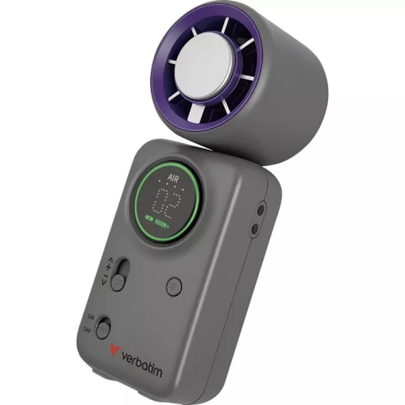 Verbatim Cool'n'Go Ice Touch Mini ανεμιστήρας χειρός (μωβ/γκρι)