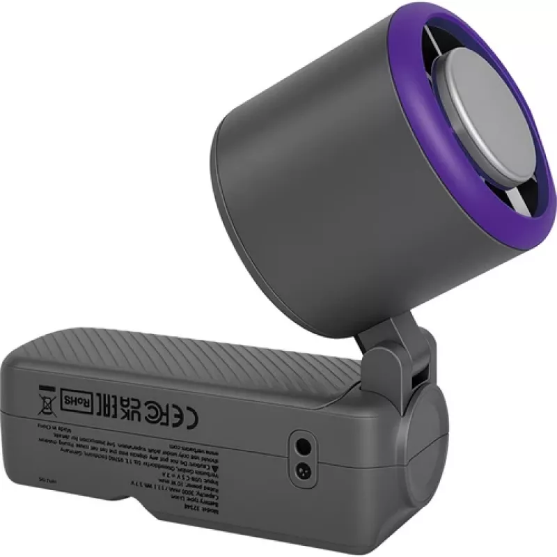Verbatim Cool'n' Go Ice Touch Pro ανεμιστήρας χειρός γκρι/μωβ