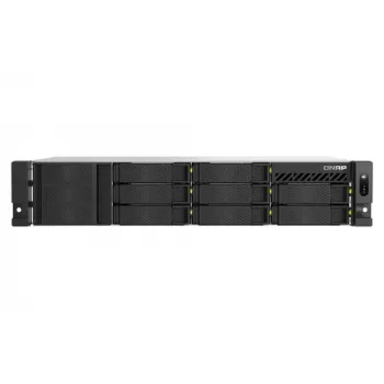 QNAP TS-H1065EU-RP 10-Bay Rackmount-NAS με Intel Xeon D-1622, 16GB RAM, 2.5GbE, πλεονάζον τροφοδοτικό